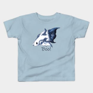 Ghostly Blue (With Text) Kids T-Shirt